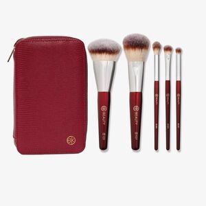 BK Beauty Luxury Burgundy travel Makeup Brush Set